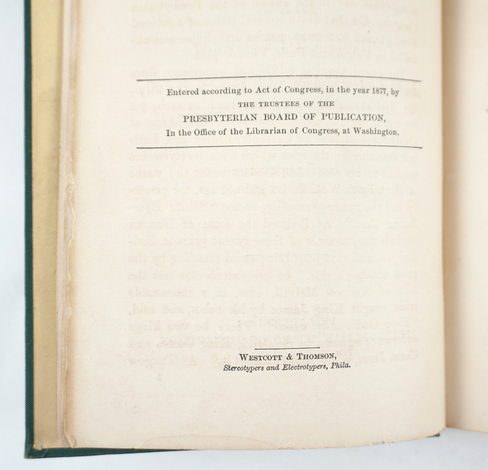 Witherspoon (John), Proceedings and Addresses…, Wm. P. Breed Presbyterian 1877