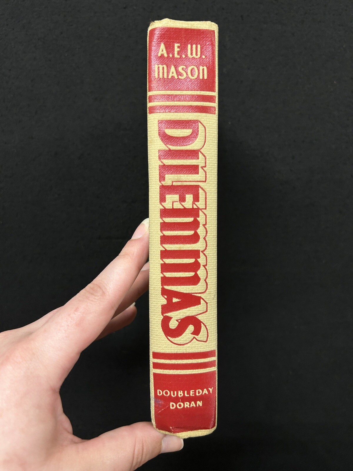 A.E.W. Mason DILEMMAS story collection Doubleday 1935 1st