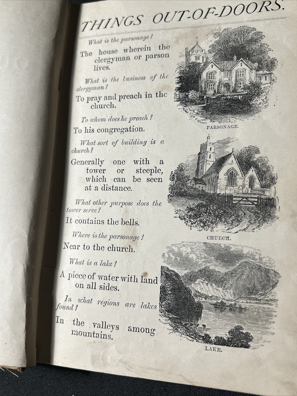 Antique 1881 THINGS OUT – OF – DOORS Book 480 ILLUSTRATIONS Hardback 160 Pg