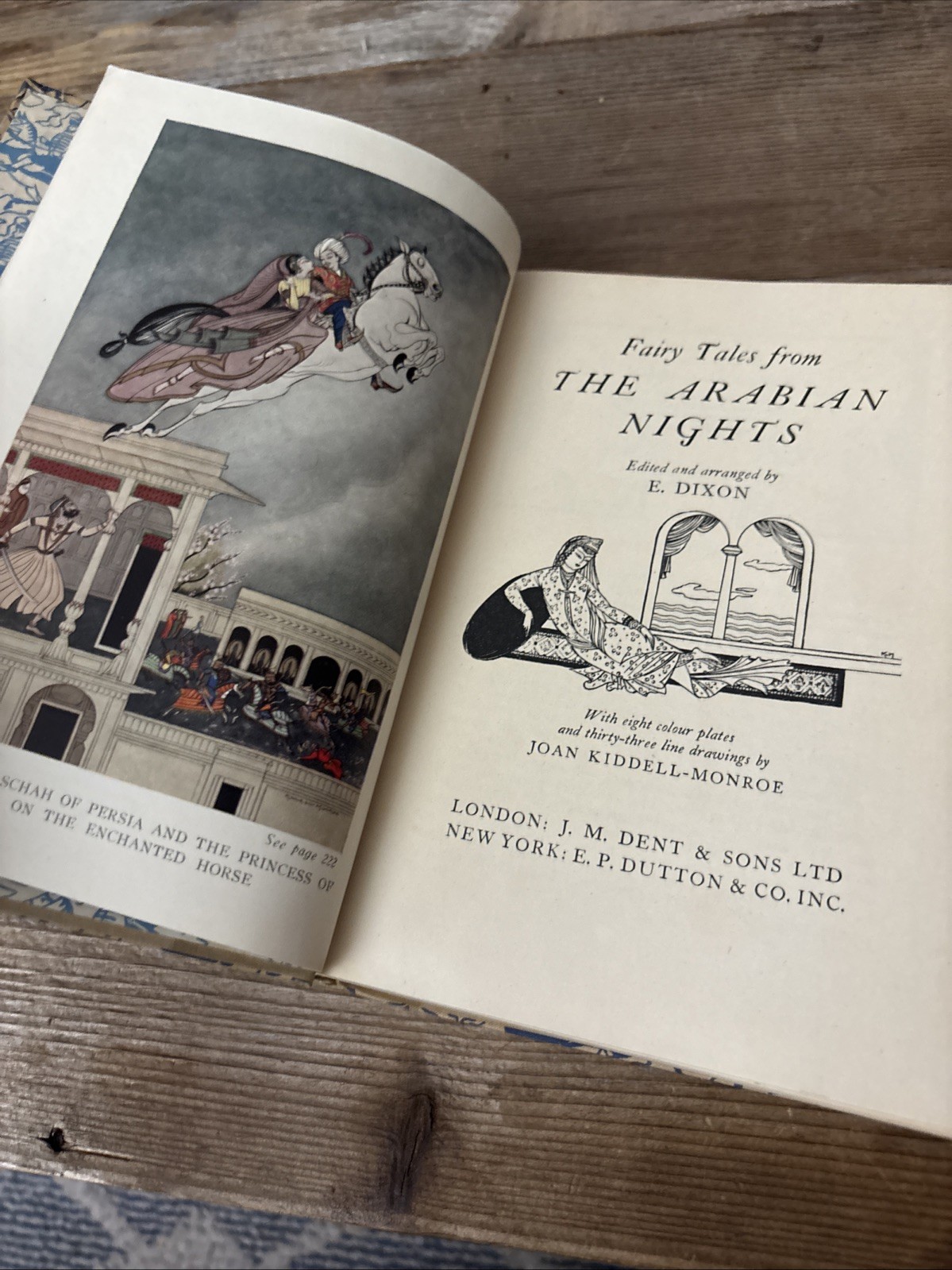 THE ARABIAN NIGHTS Fairy Tales. 1951 HC. Dent Dutton Color Plates