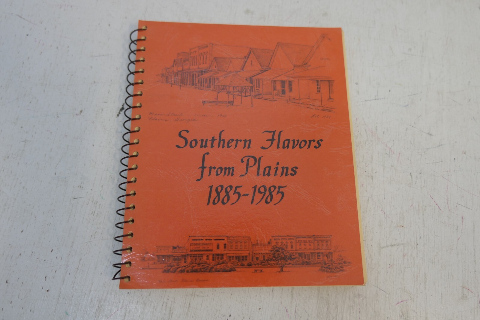Southern Flavors From Plains 1885 – 1985 Spiral Bound Paperback Cookbook