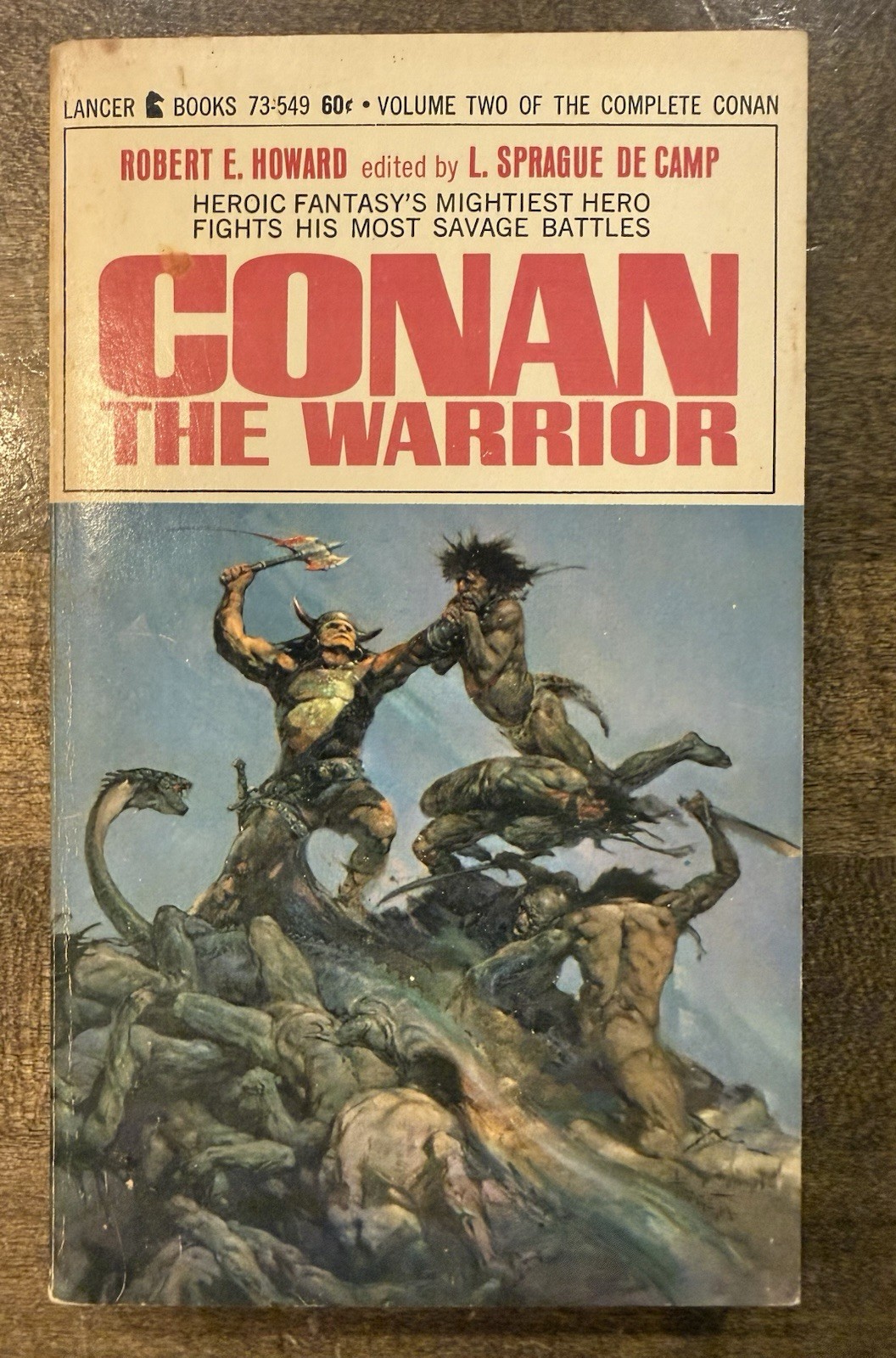 Conan The Warrior by Robert E Howard L Sprague de Camp 1967 Lancer Paperback G