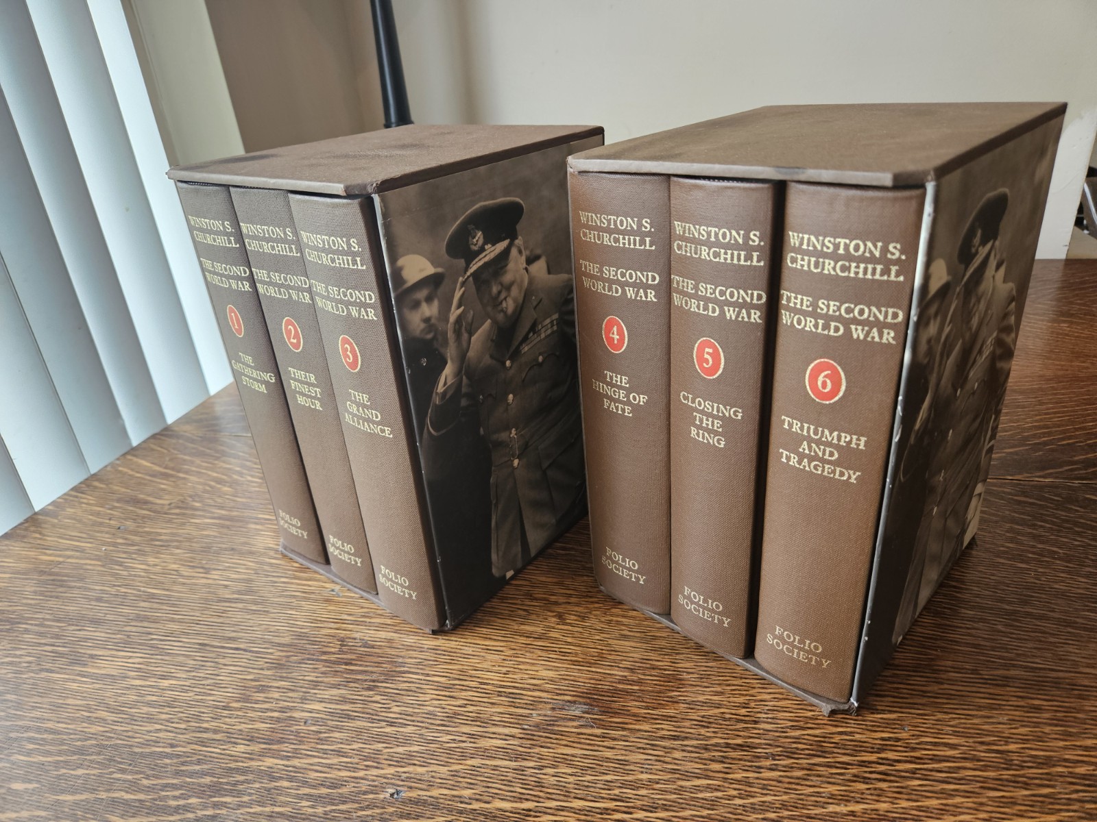 Winston Churchhill World War 2 Folio Set of 6 Book Like New. See Photos & Desc