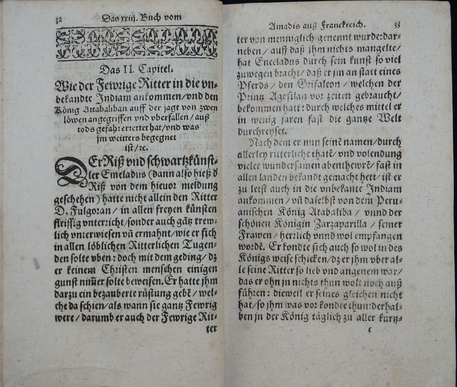KNIGHT HISTORY NOVEL HEROES EPIC AMADIS DE GAULA FEYERABEND WATTENWYL NOBILITY 1595