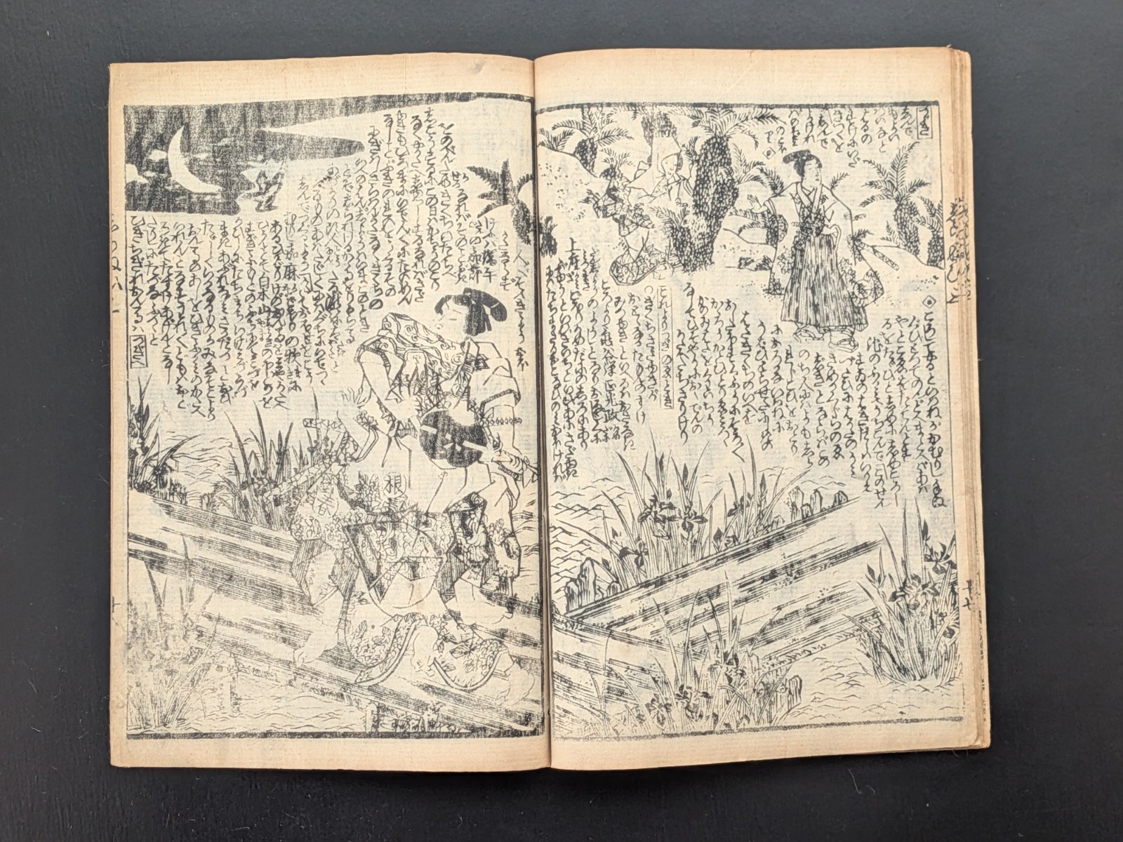 Japanese Ukiyo-e Woodblock Print Book 8-480 2-Volumes Utagawa Toyokuni