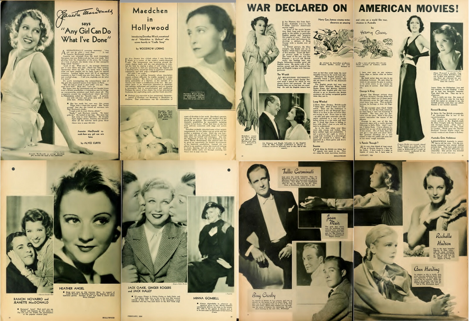 108 Old Issues of Hollywood – Golden Age Movies Fan Magazine (1934-1943) on DVD