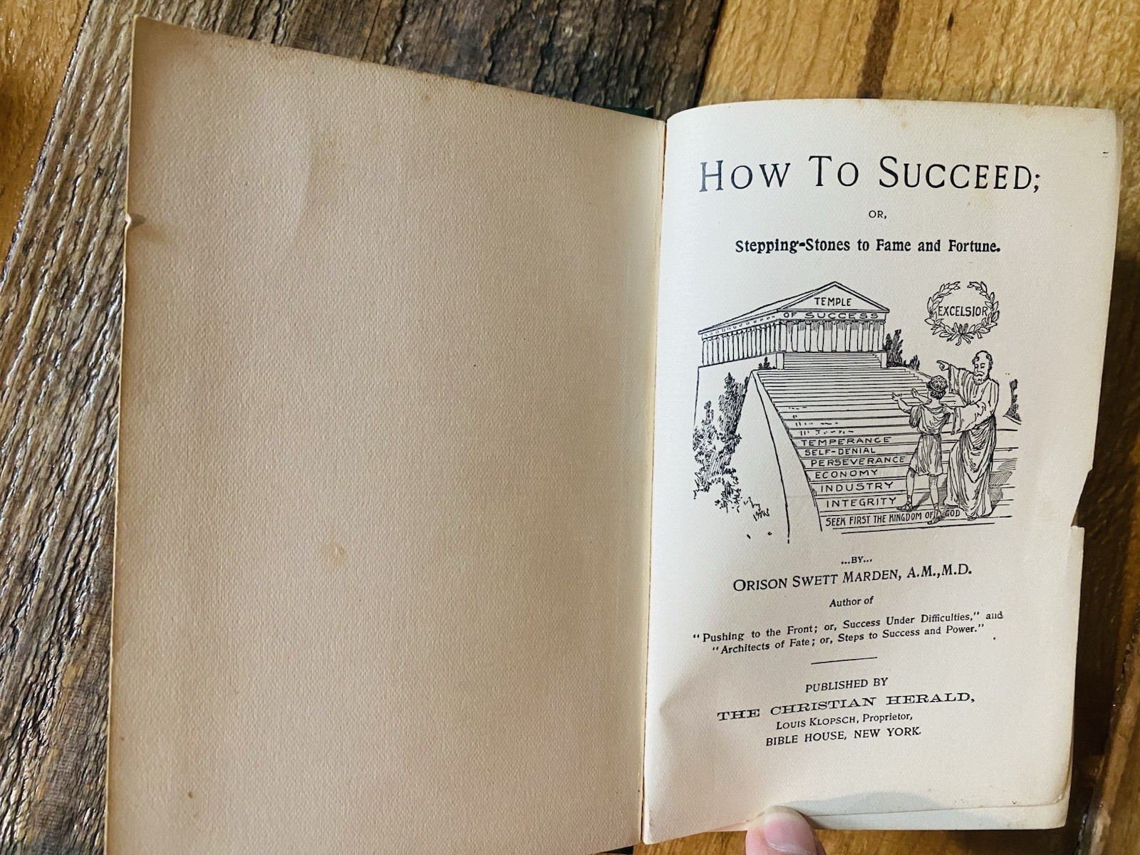 Antique 1896 How To Succeed Book Orison Swett Marden Hardcover Self-Help RARE