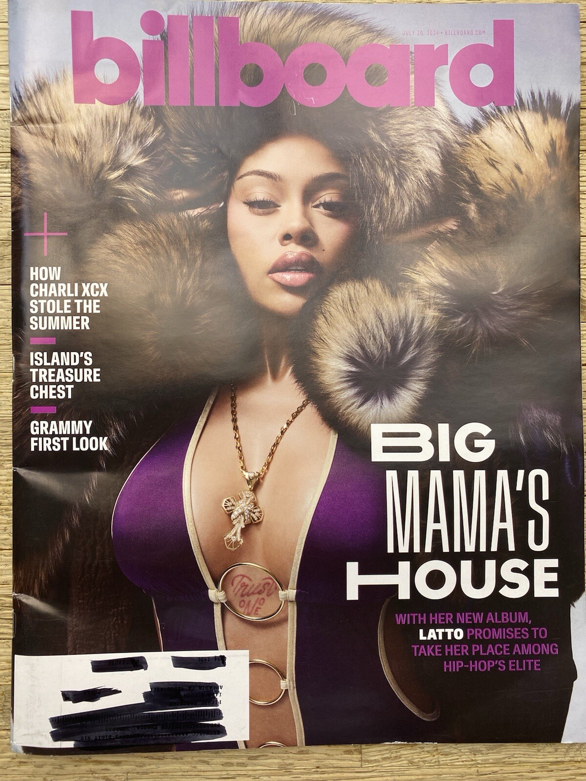 LATTO – BILLBOARD MAGAZINE – JULY 20, 2024 7/20/24