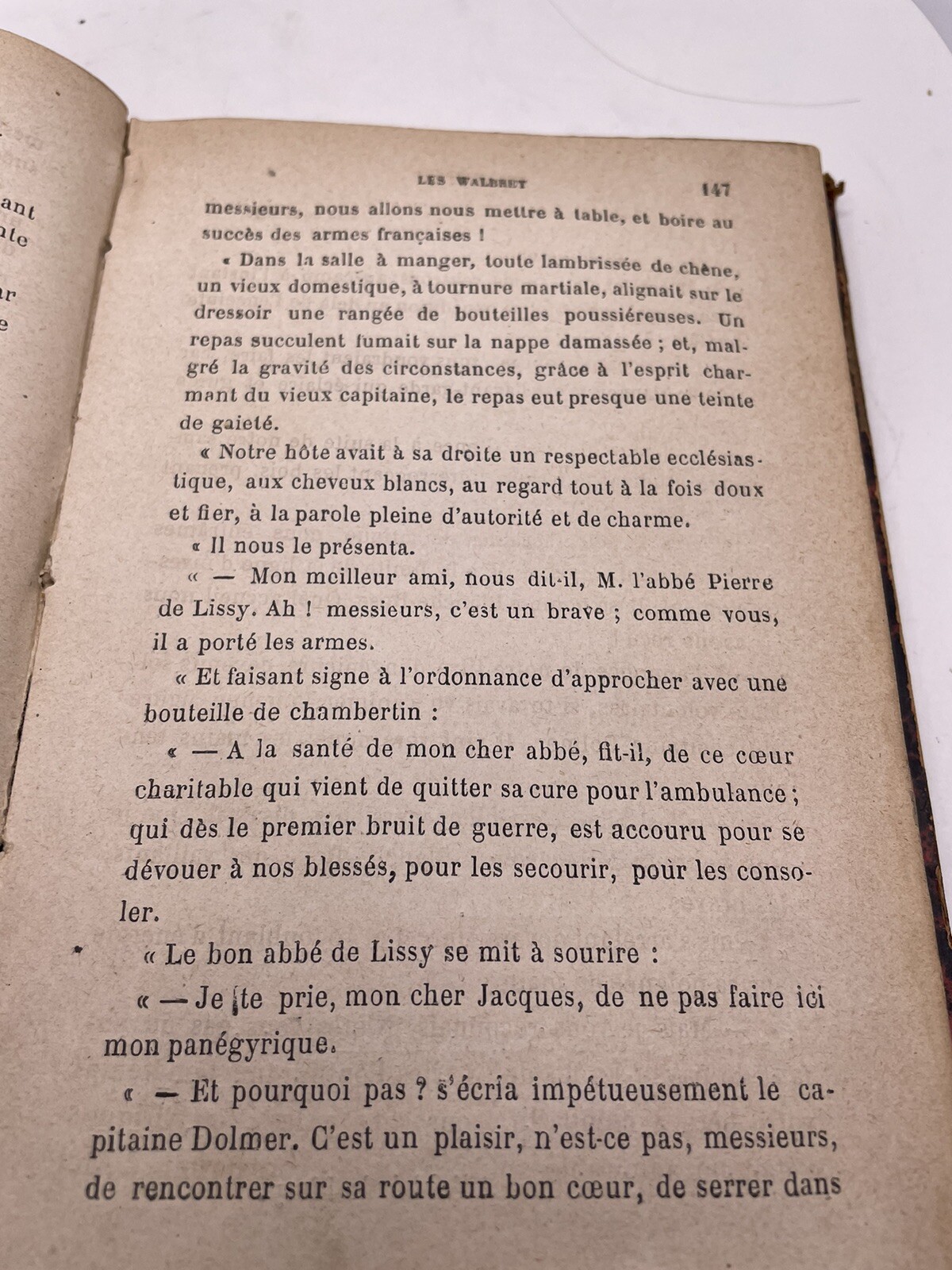 Antique French Book 1885 M du Camp franc Les Walbret