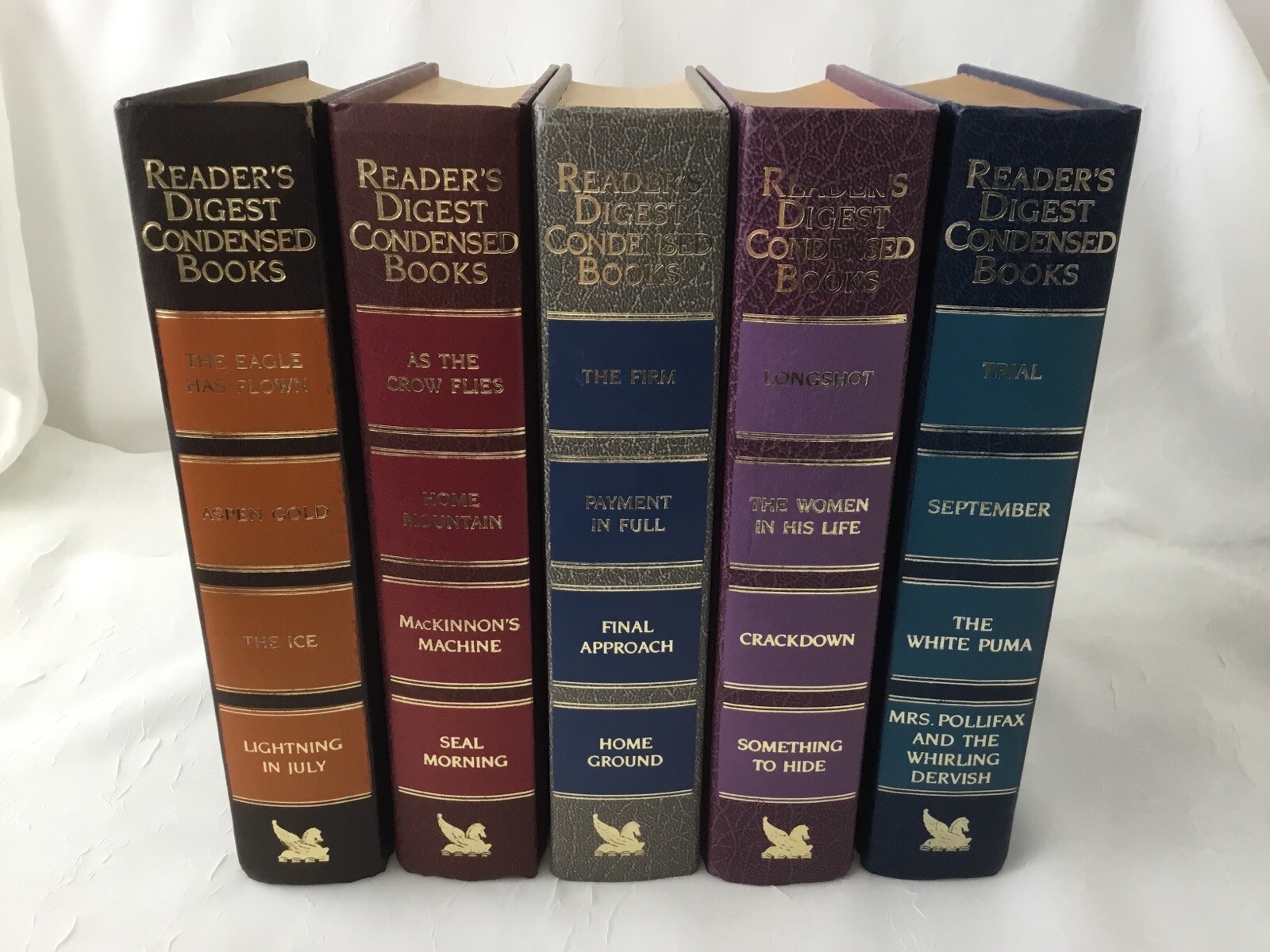Readers Digest Condensed Books 1991 Vol’s 1-5 Staging Vintage Decor Homeschool