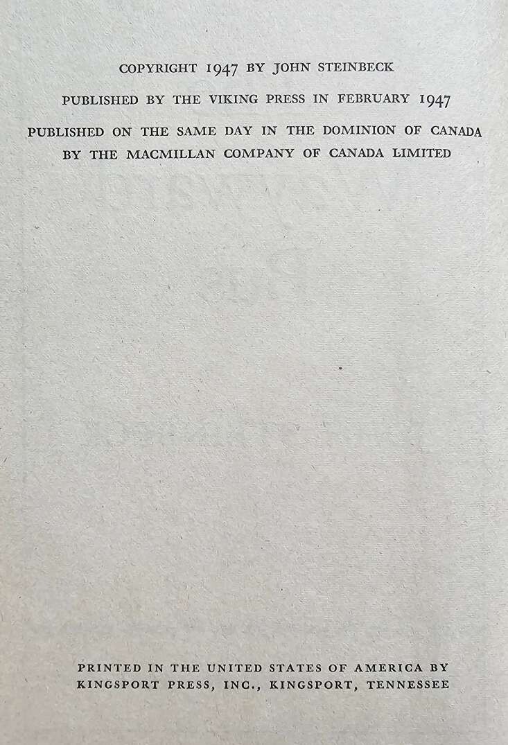 John Steinbeck – The Wayward Bus – HC – Original DJ – 1947 – Viking Press