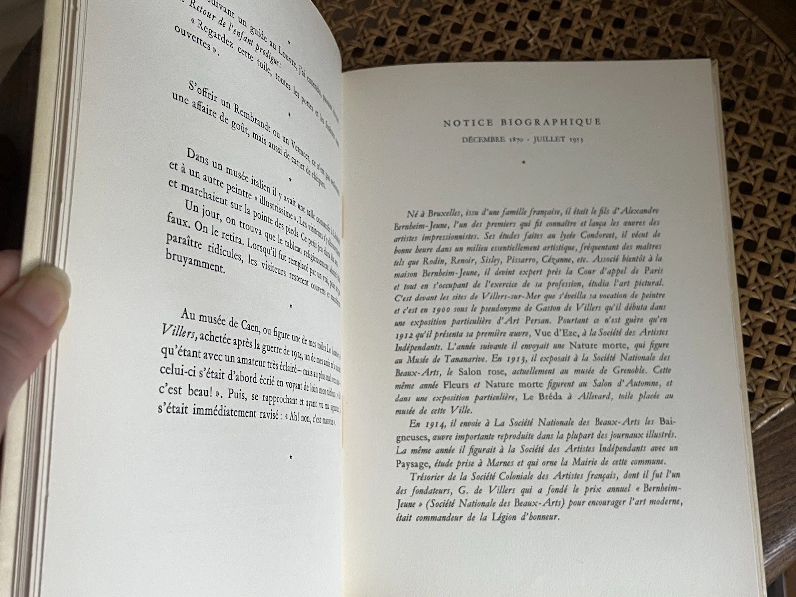 Un Ami de Cézanne, Gaston B. de Villers, Bernheim-Jeune, 1954, First Edition