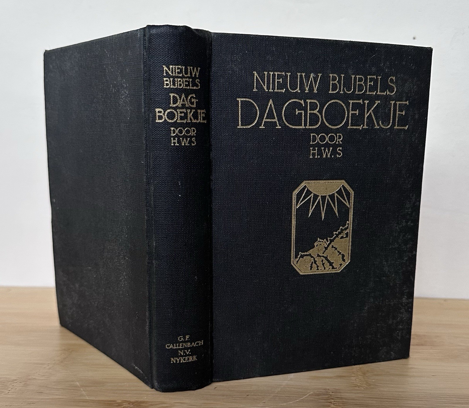 Vintage Dutch Bible Devotional Nieuw Bijbels Dagboekje H.W.S. Hardcover Book