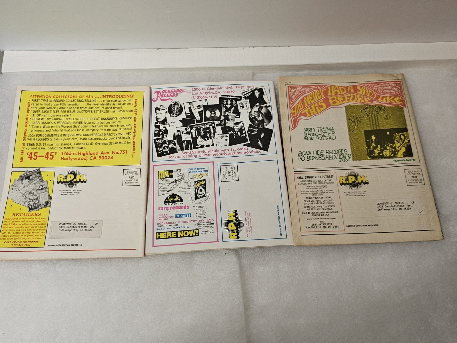 Vintage RPM Record Profile Magazine Lot 1984 85 John Lennon Motown Beatles Elvis