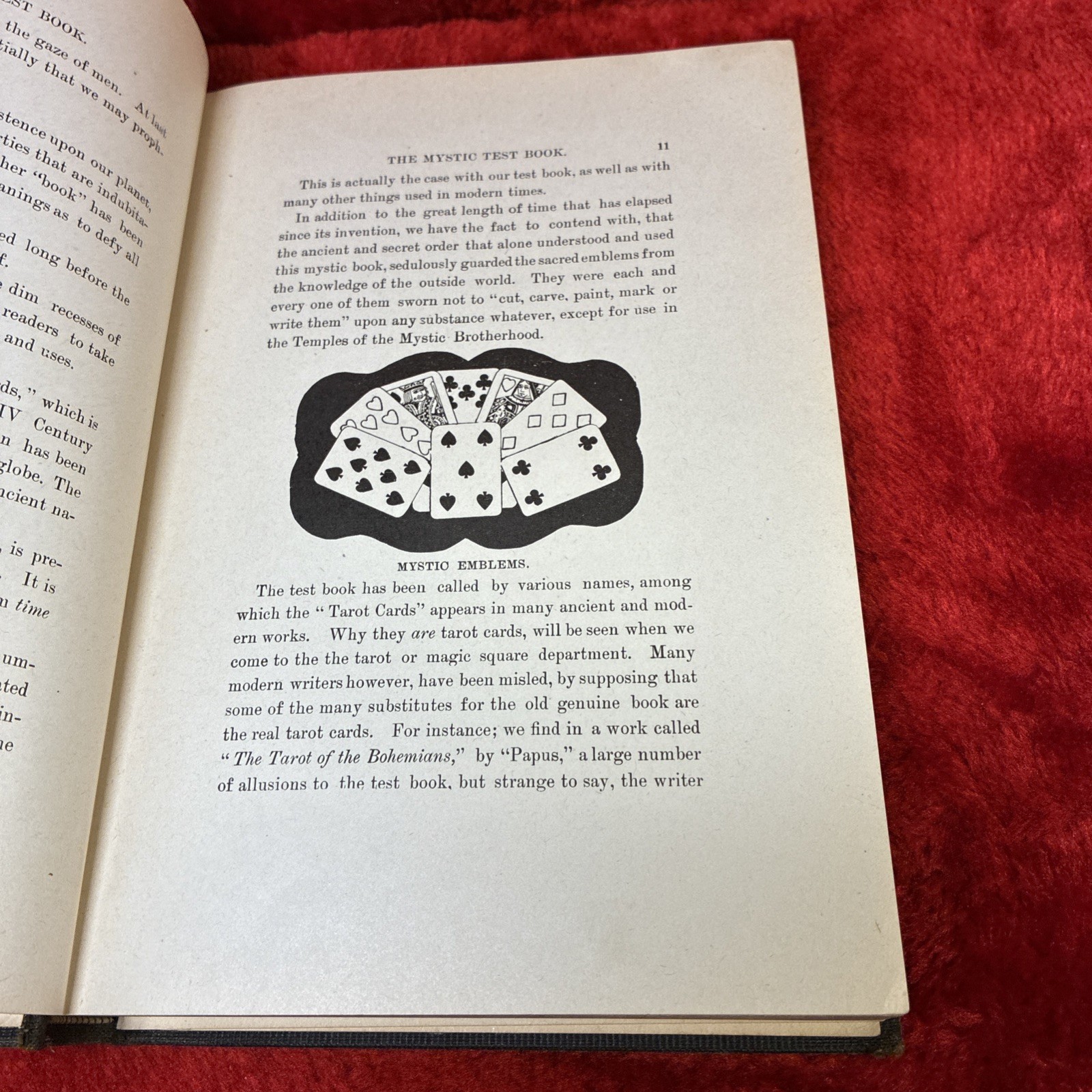 1919 MYSTIC TEST BOOK OR THE MAGIC OF THE CARDS – CARTOMANCY DIVINATION MAGICK