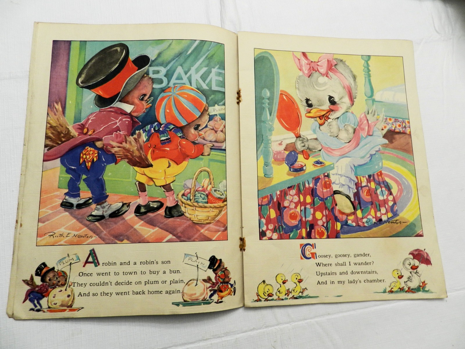 1942, Animal Mother Goose by Ruth Newton #911, SB Whitman Publishing Co., F