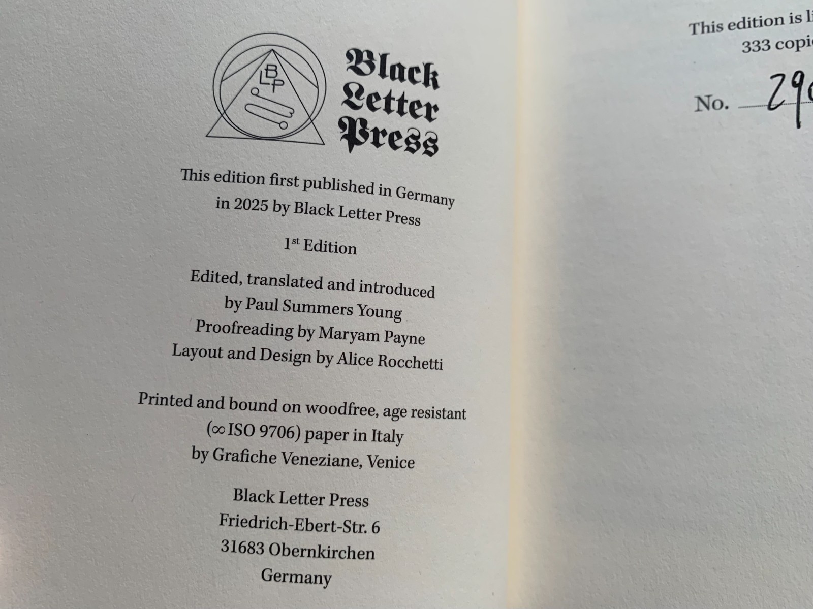 Ars Theurgia Black Letter Press First Edition 2025 Occult Grimoire