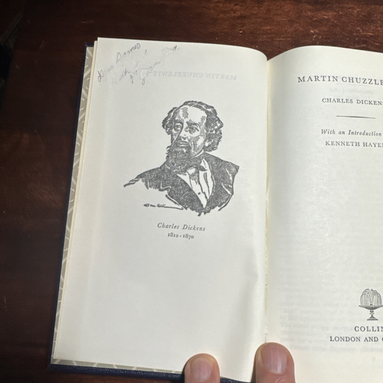 Martin Chuzzlewit Charles Dickens 1953 Collins Classics Faux Leather Slipcase