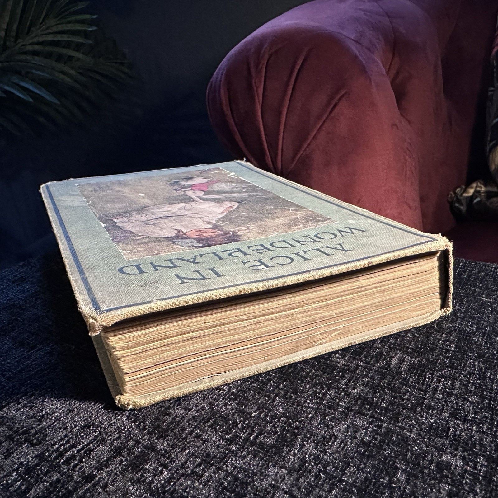 1931 Alice In Wonderland Lewis Carroll Bessie Pease Illus Hardback Vintage Book