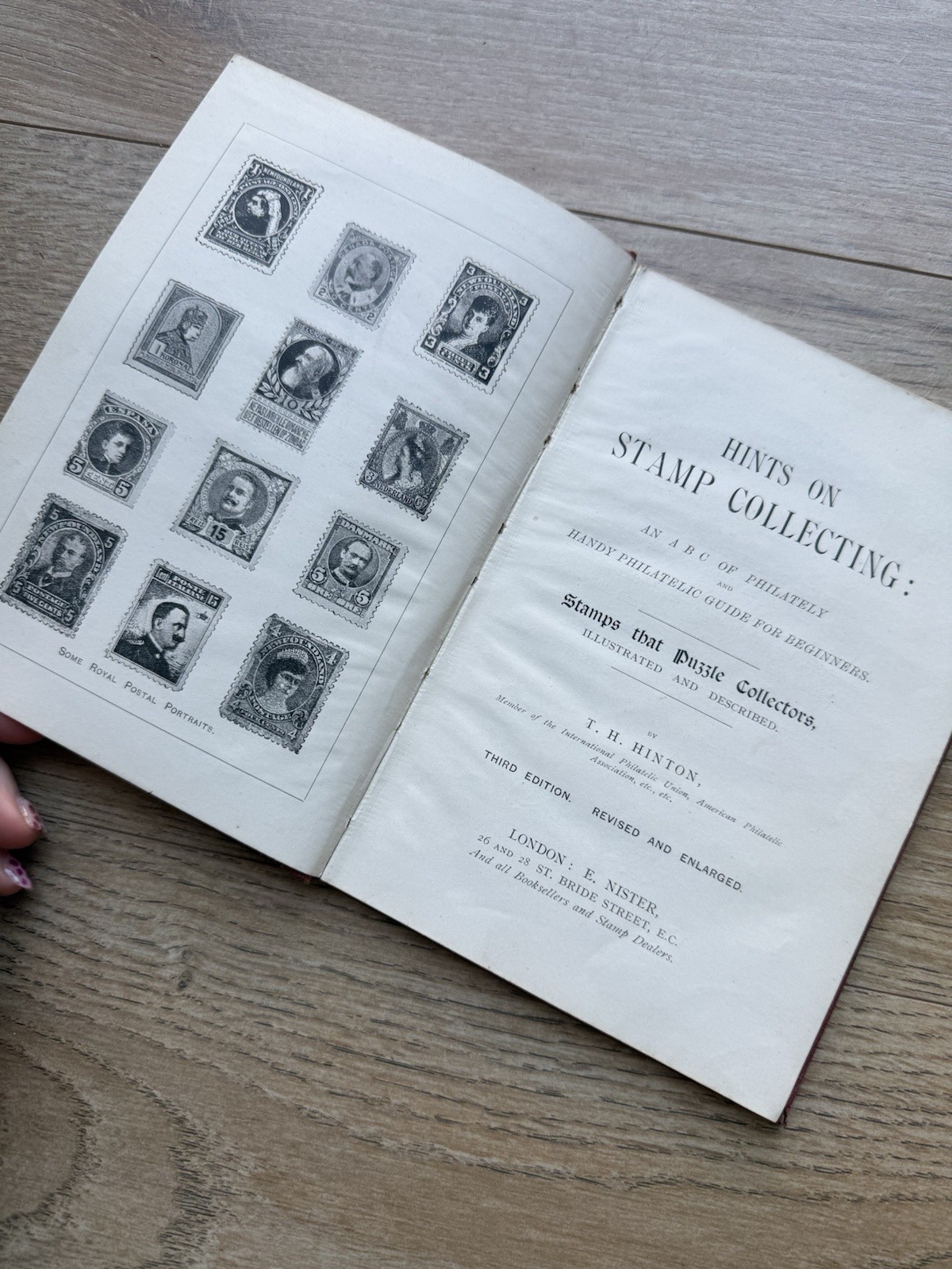 Antique Hints on Stamp Collecting T H Hinton 3rd Edition Philately Book