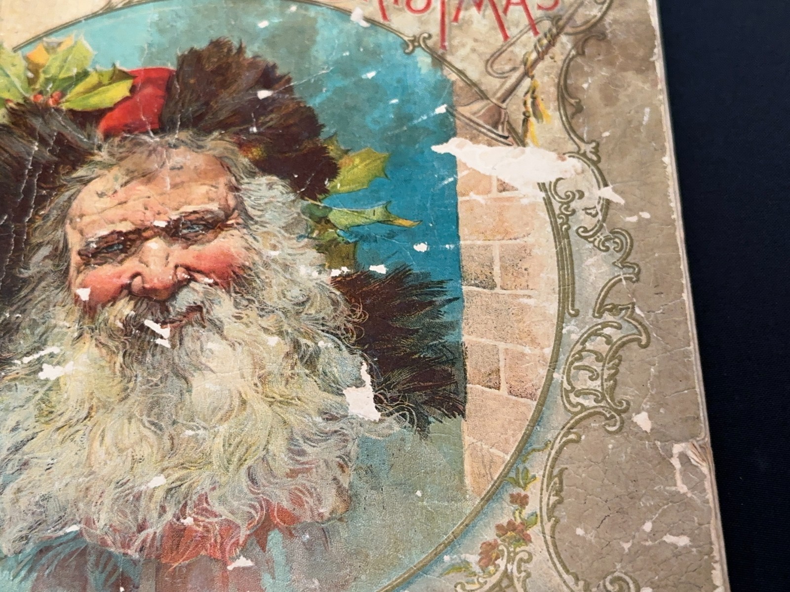 Original Antique 1896 Santa ‘The Night Before Christmas’ McLoughlin Bros Scarce!