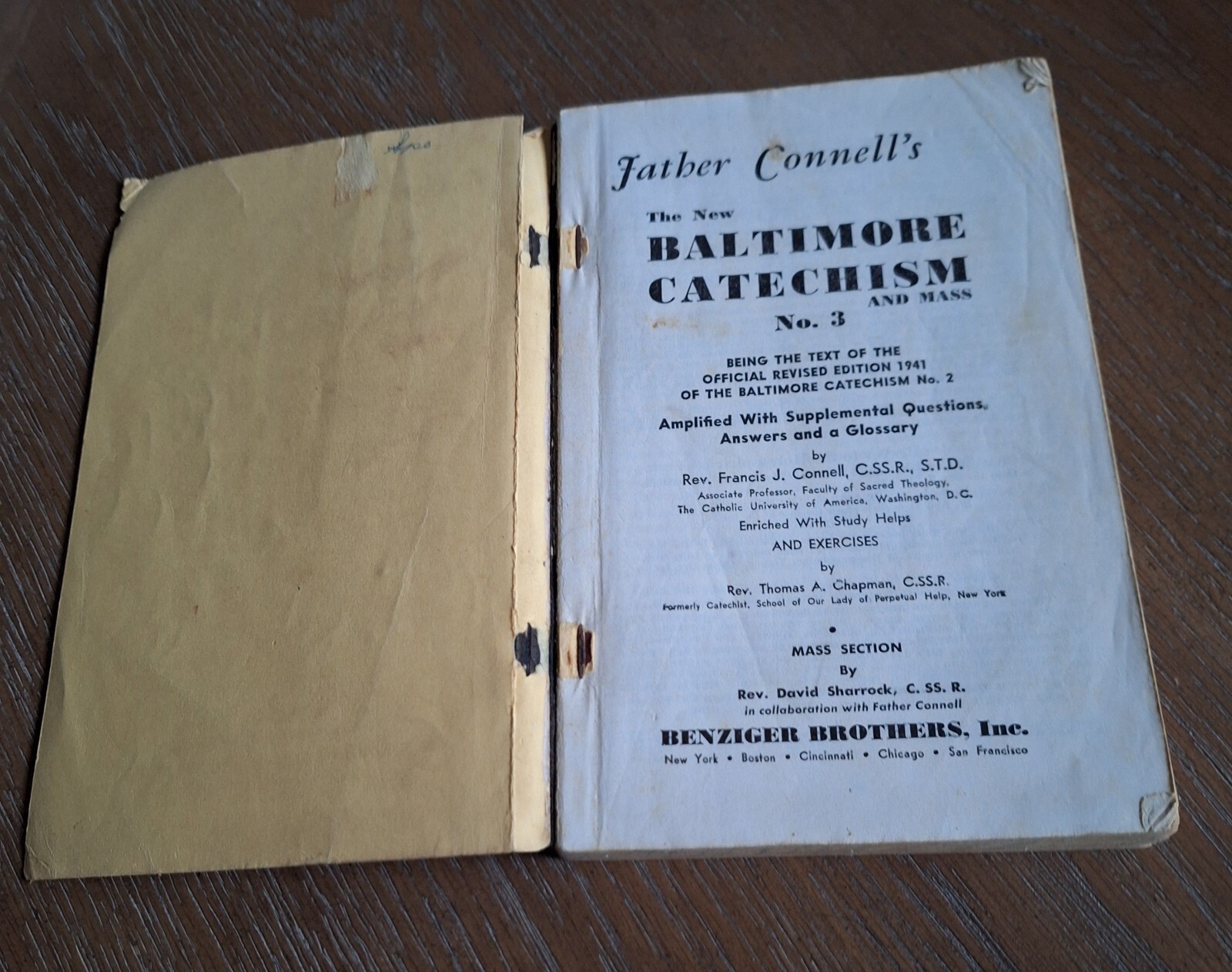 Vintage Father Connell’s The New Baltimore Catechism No 3 Religious Instruction