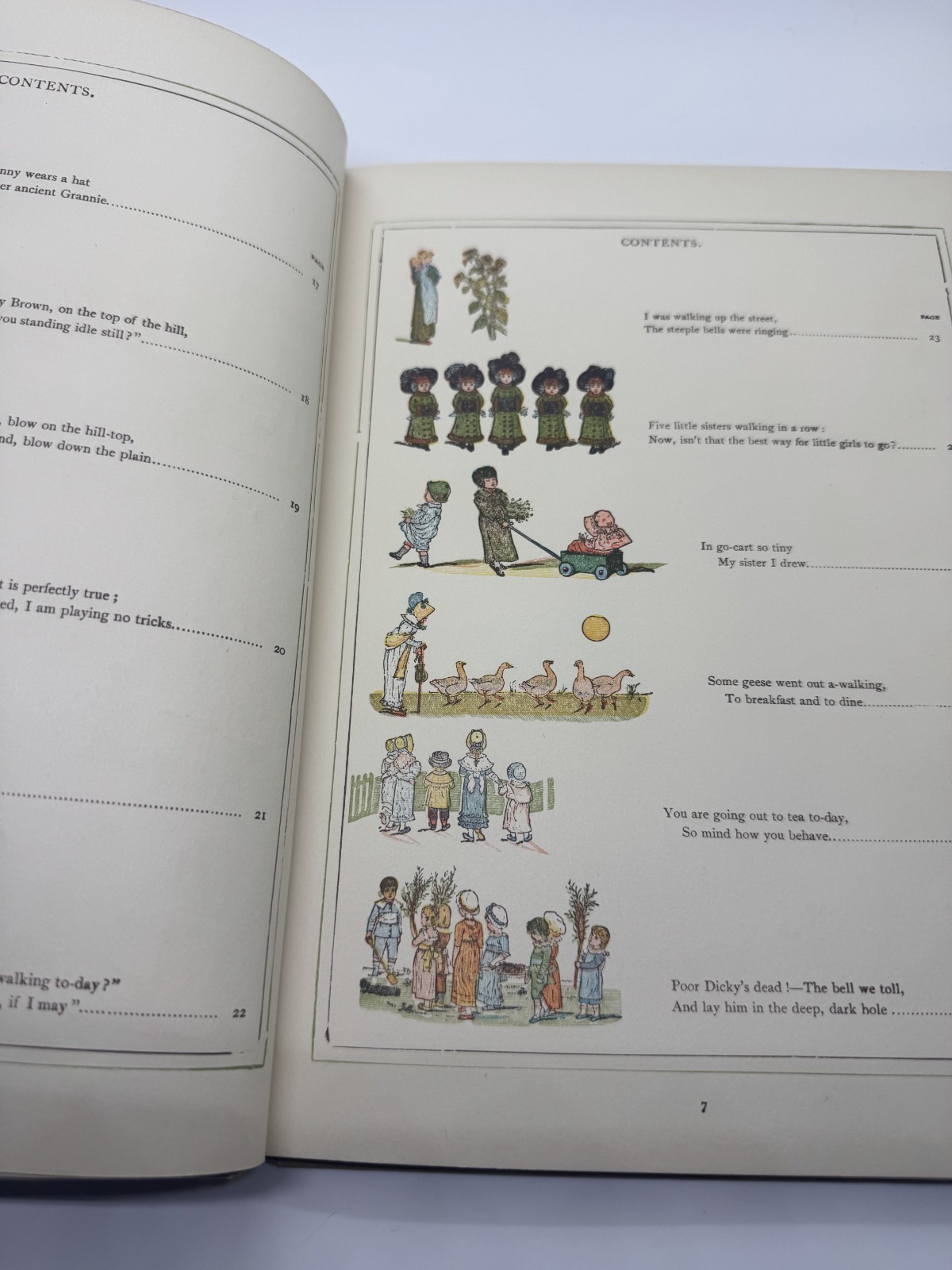 Under the Window Kate Greenaway Vintage Childrens Book Frederick Warne c1920