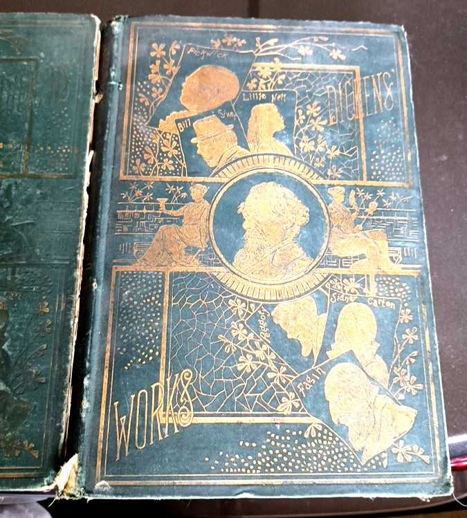 Collier’s Unabridged Edition The Works of Charles Dickens 1870 Vols 1 & 3 Books