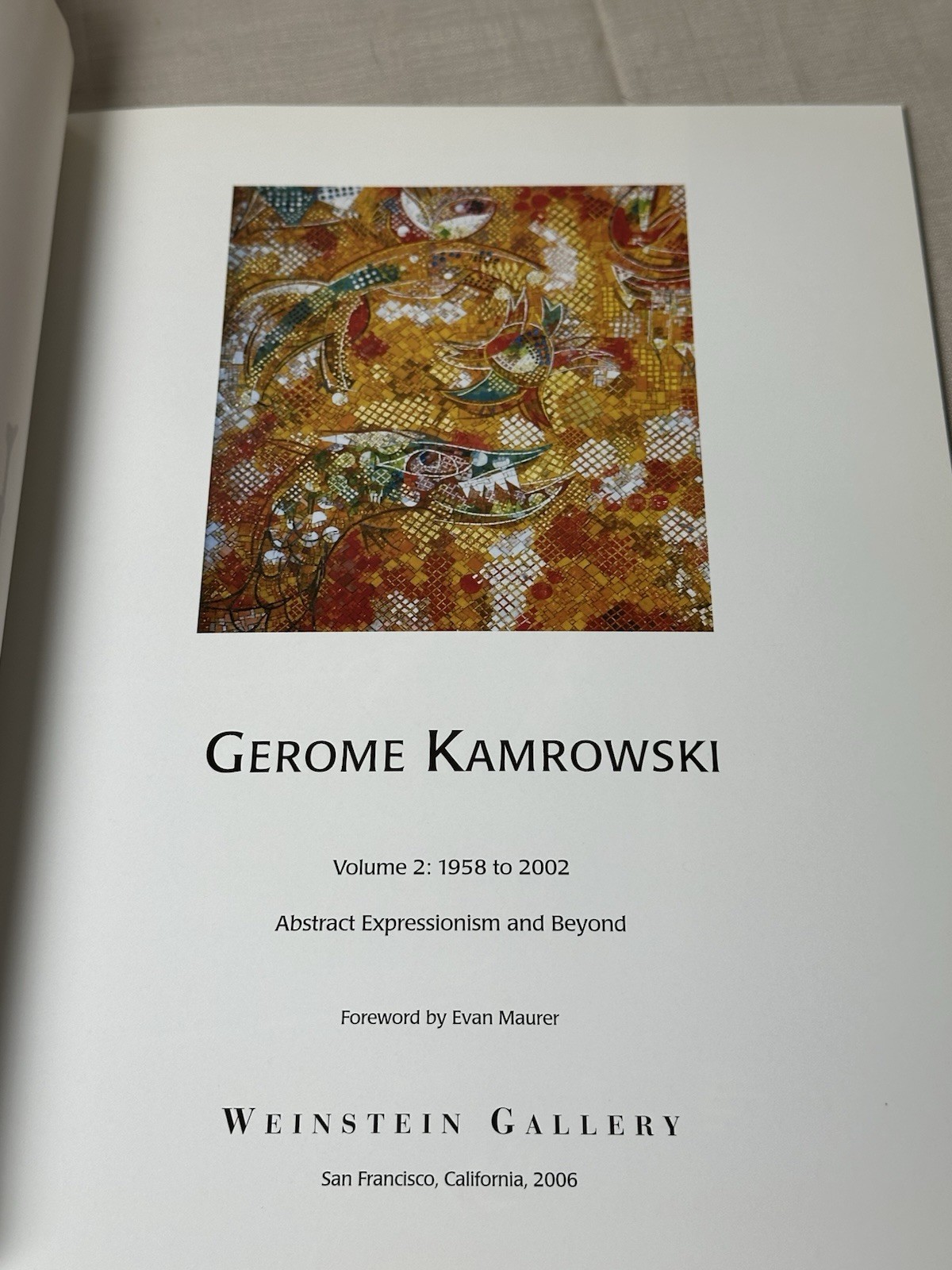 Gerome Kamrowski Vol 2 1958–2002 Abstract Expressionism Art Book 2006