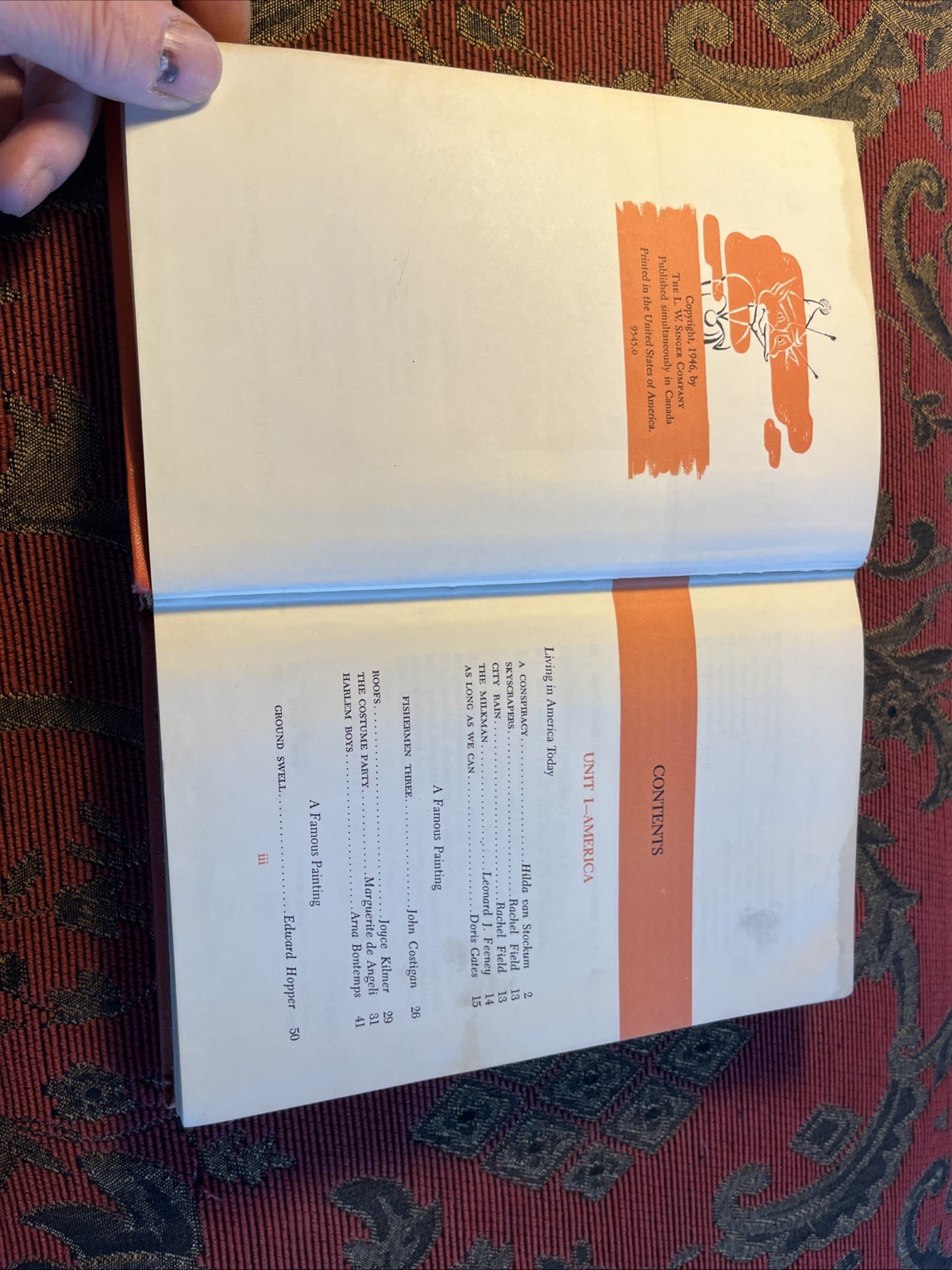 Prose And Poetry The Firelight Book 1946 HD Publisher The L. W. Singer Company