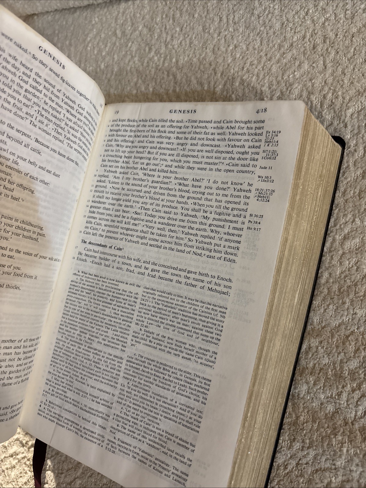 The Jerusalem Bible 1966 Doubleday Alexander Jones Black Softcover Faux Leather
