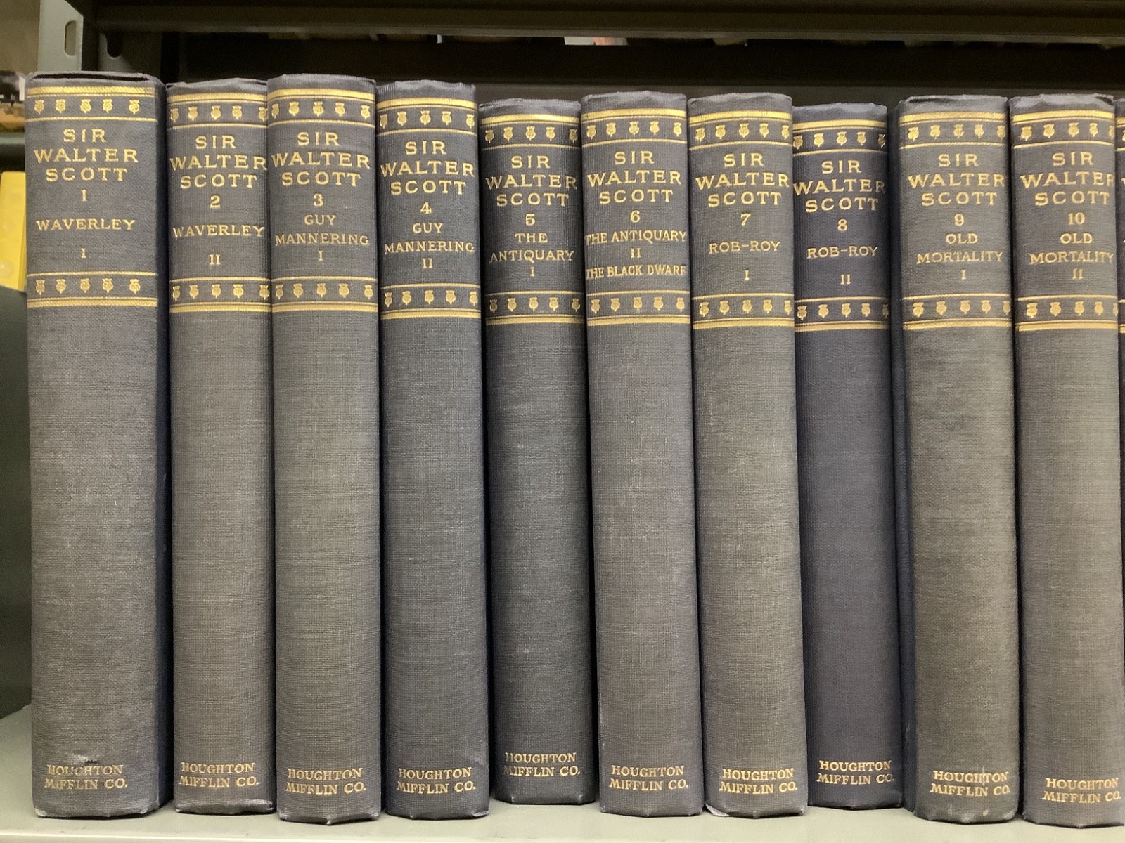 Works of Sir Walter Scott in 50 Volumes 1912 – 1913 Complete Set Houghton