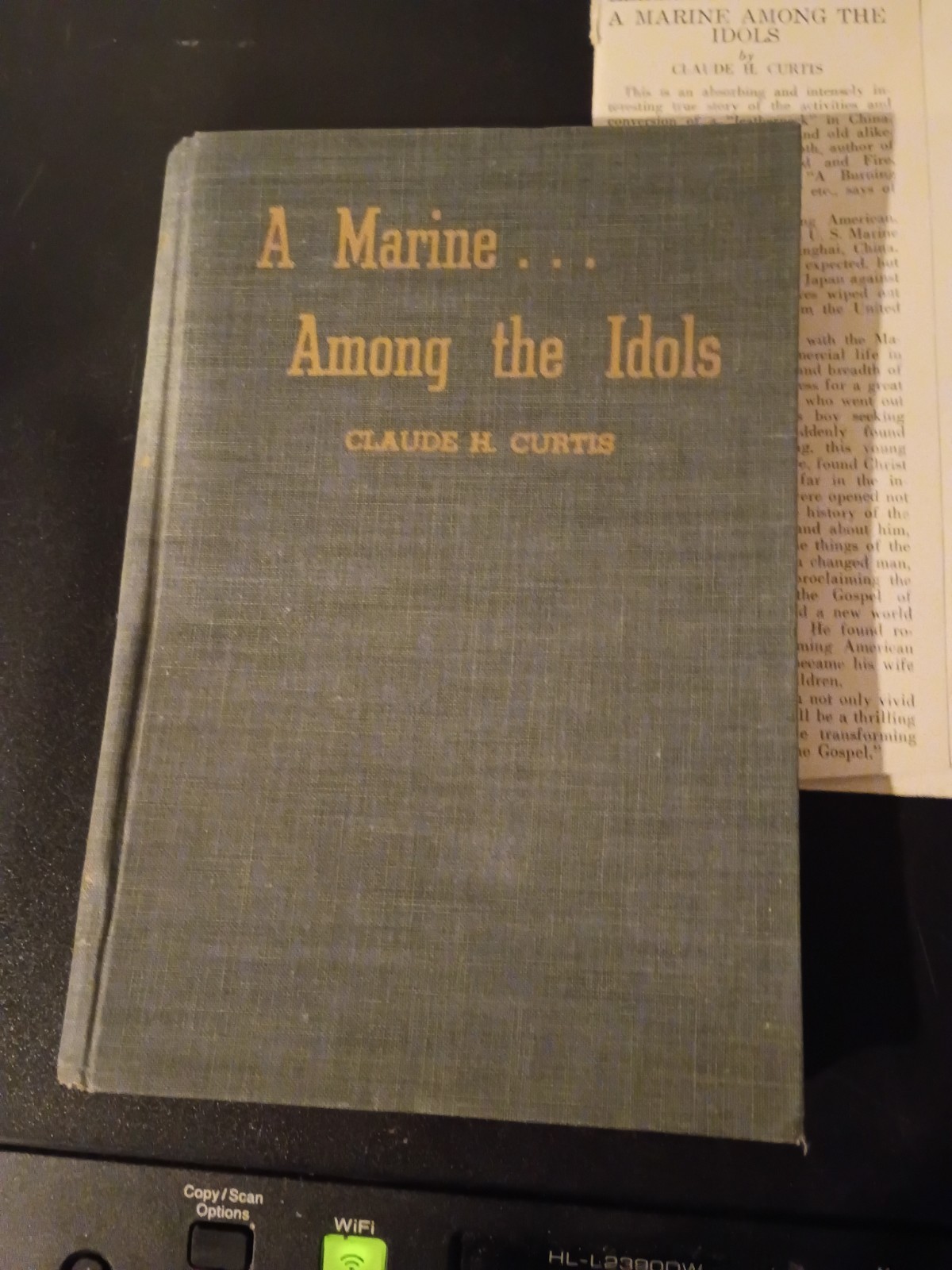 World War II A Marine Among The Idols Hardcover DJ 1940