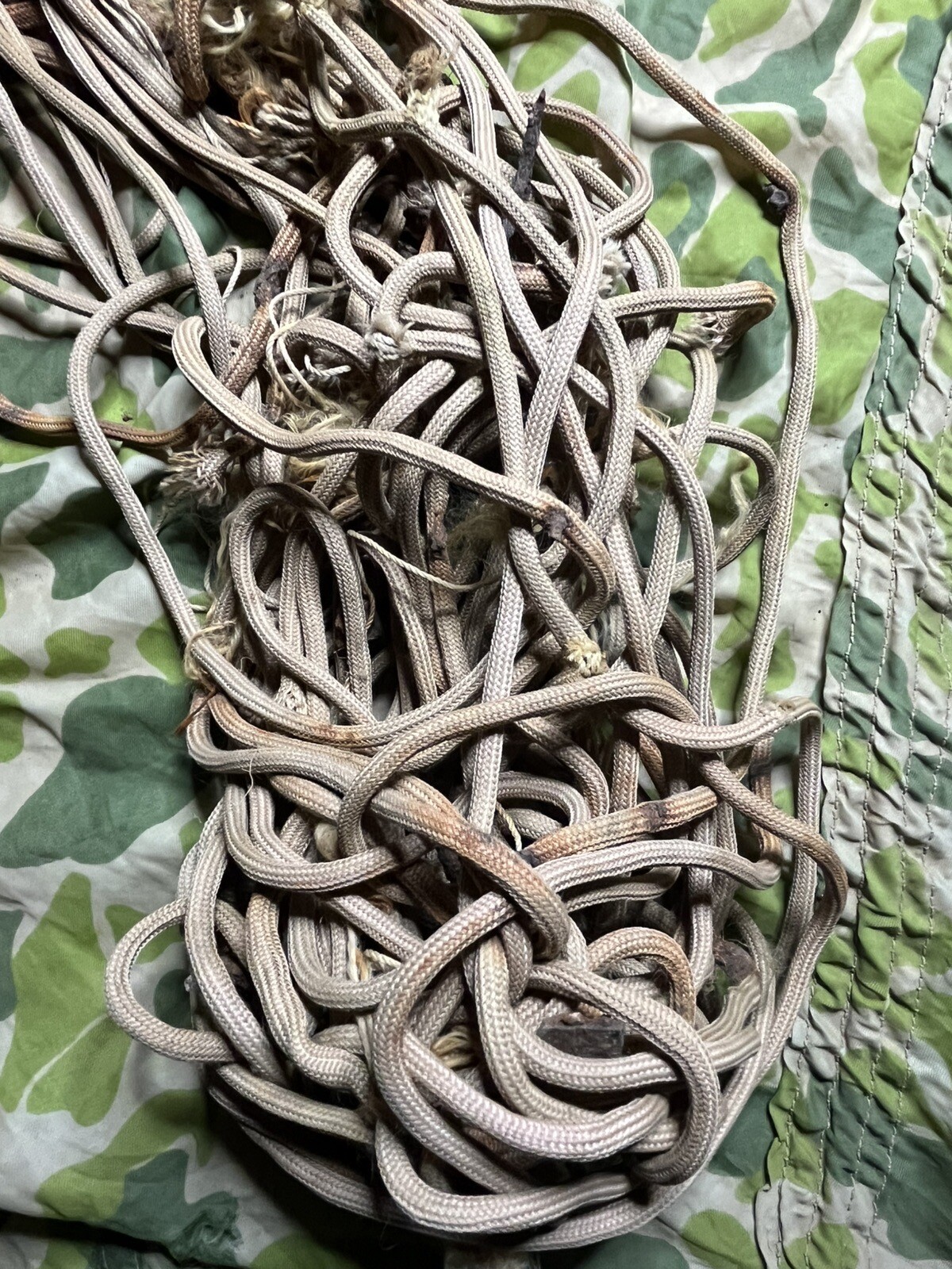US WW2 82nd Airborne T5 Parachute Cord Bulk WW2 WWII Original Relic For Cord