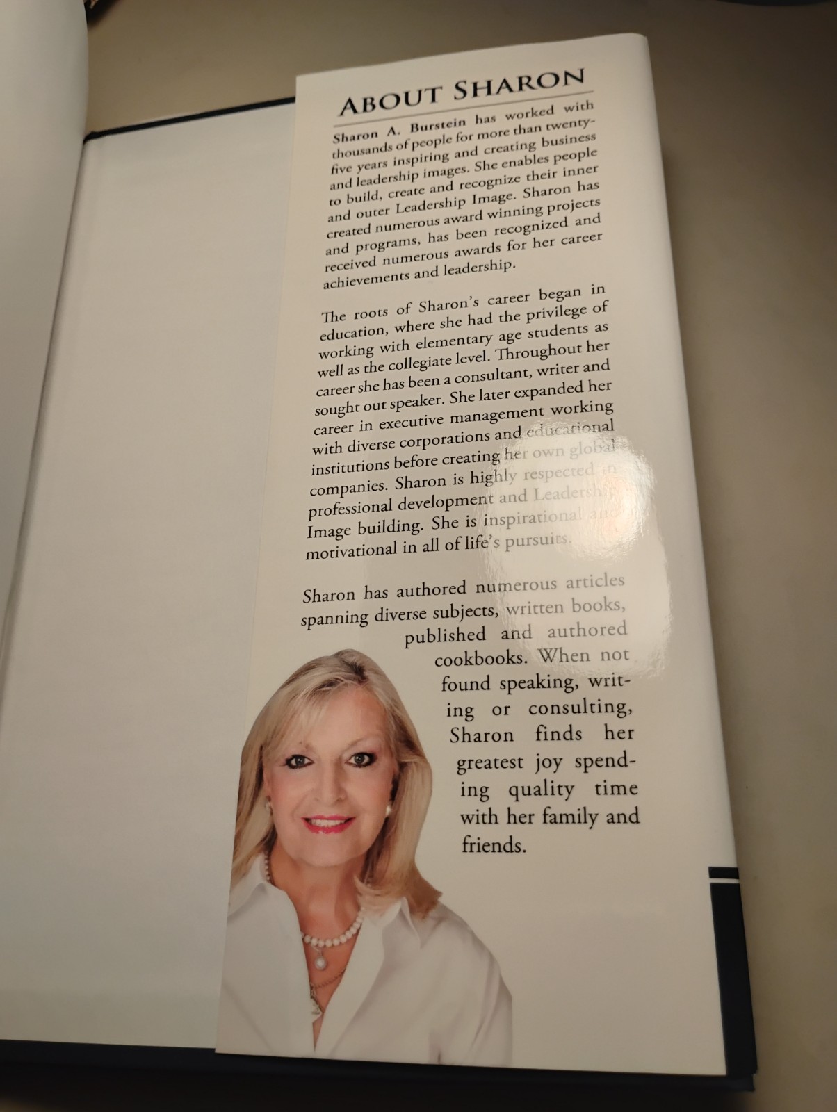 SIGNED Sharon Burstein What’s Your LEADERSHIP IMAGE Leadership Self-Help HC DJ