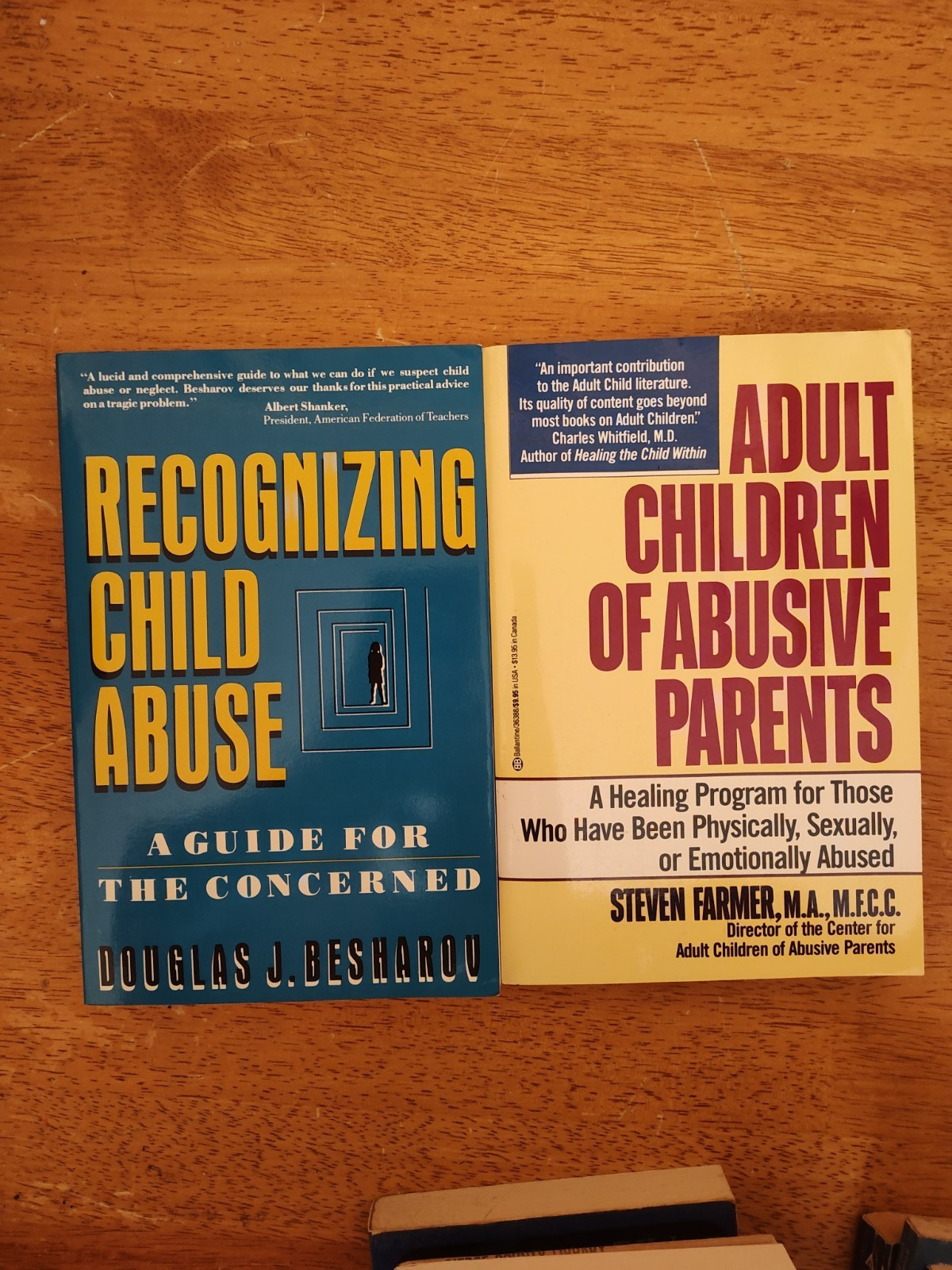 RECOGNIZING CHILD ABUSE BESHAROV ADULT CHILDREN OF ABUSIVE PARENTS FARMER