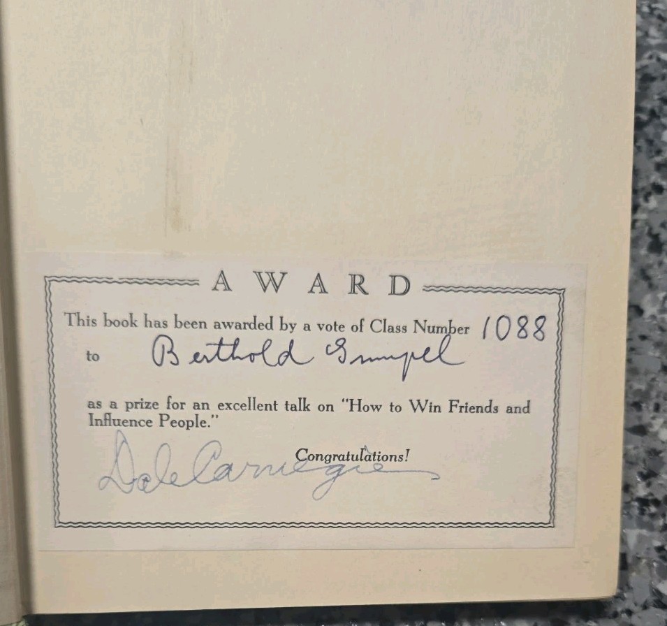 Lincoln The Unknown, Dale Carnegie, 1932 First Edition HD Signed (Award copy)