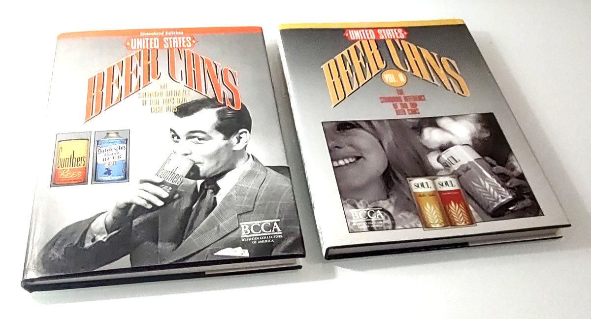 Set Of Two BCCA United States Beer Cans Reference Books Volumes One And Two