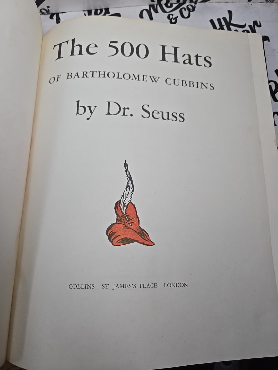 The 500 Hats of Bartholomew Cubbins by Dr. Seuss 1966