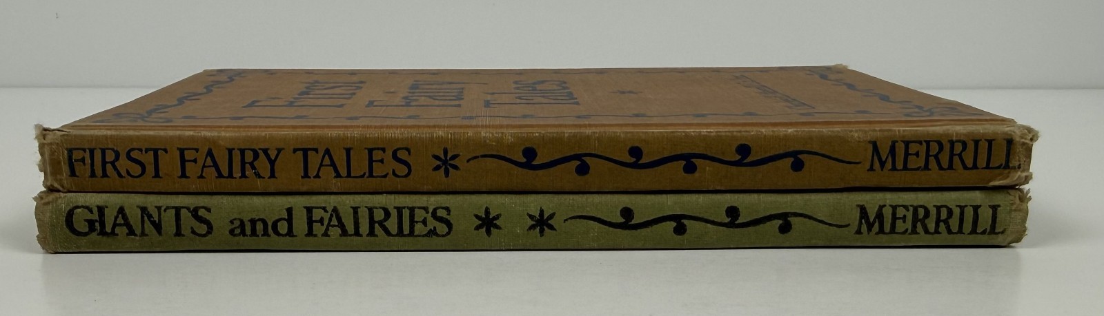 1946 First Fairy Tales Giants and Fairies Charles Merrill Readers 2 Book Lot