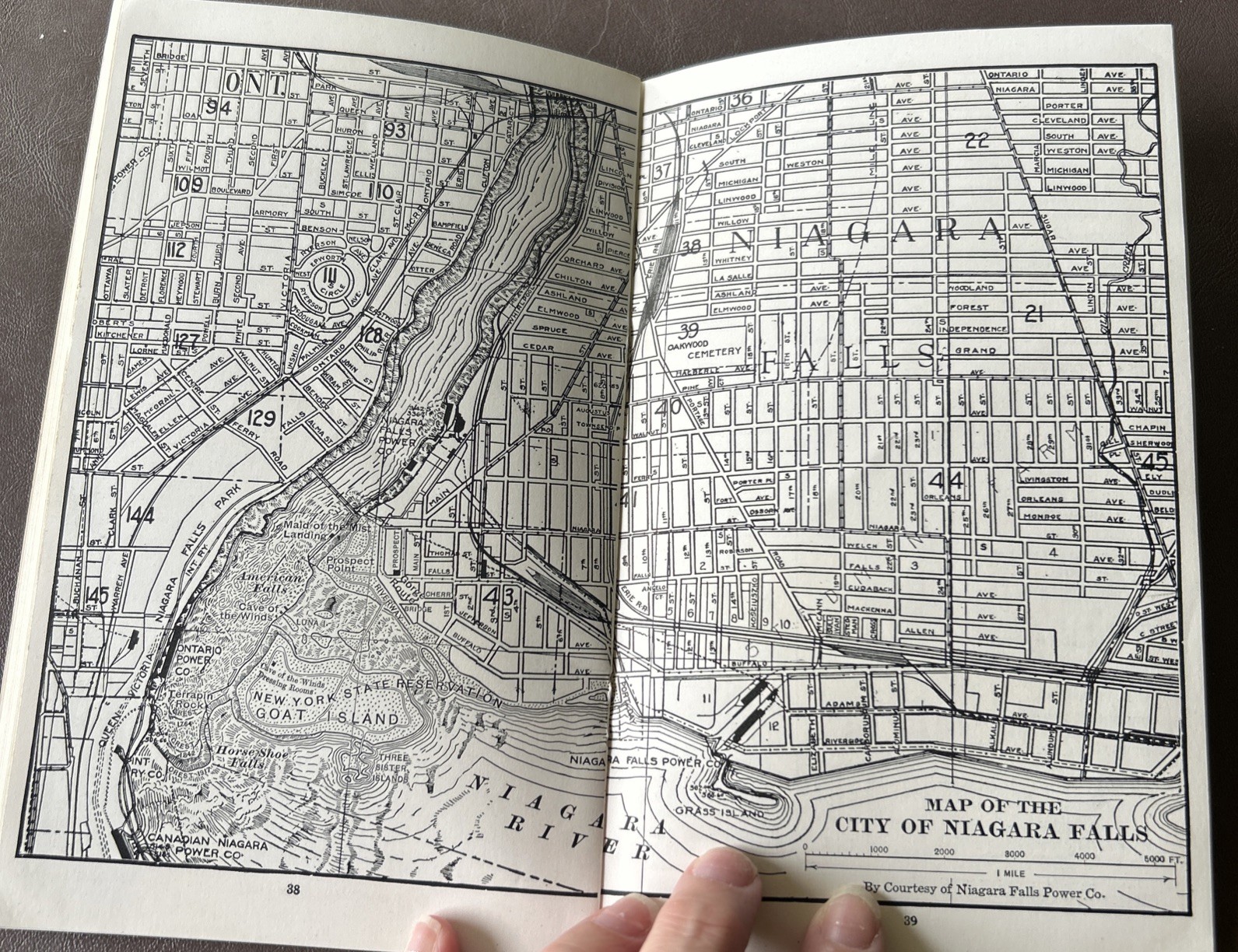 Antique 1924 The New Guide And Key To Niagara Falls Travel Guide And Pictures