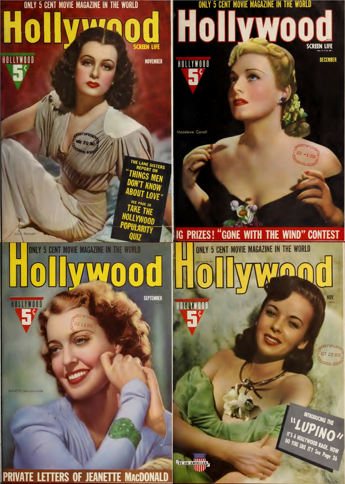 108 Old Issues of Hollywood – Golden Age Movies Fan Magazine (1934-1943) on DVD