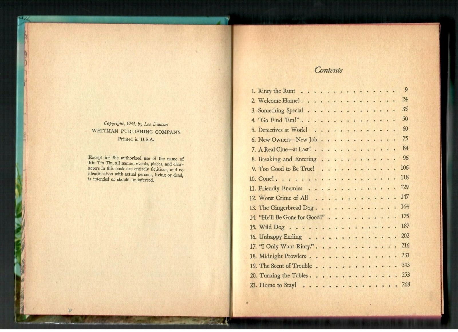 Rin Tin Tin’s RINTY 1954 Whitman Hardcover Son Of Rin Tin Tin, TV German Shepard
