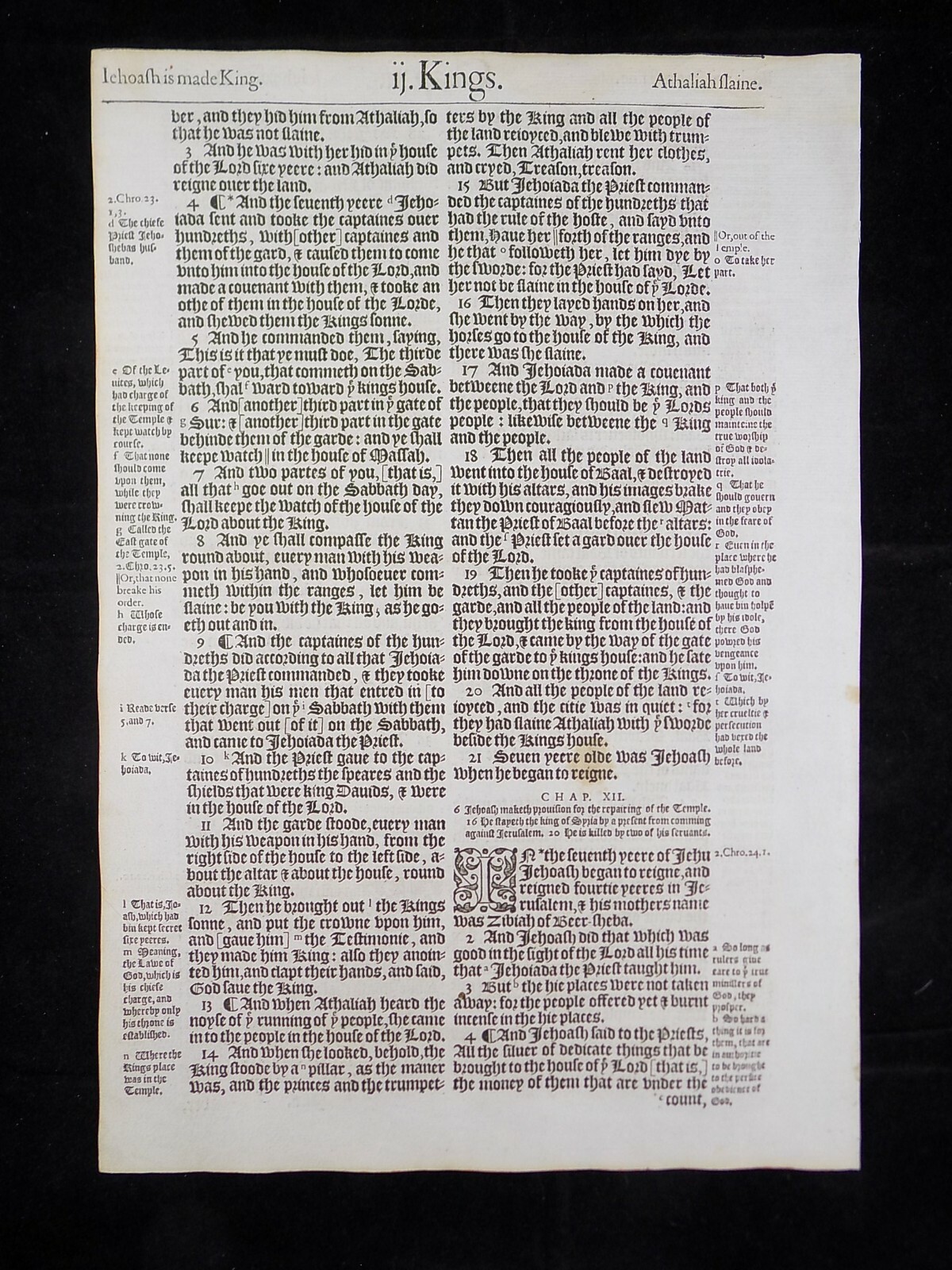 1583 Noblest Geneva Bible Folio- Book of Second Kings- YOU PICK