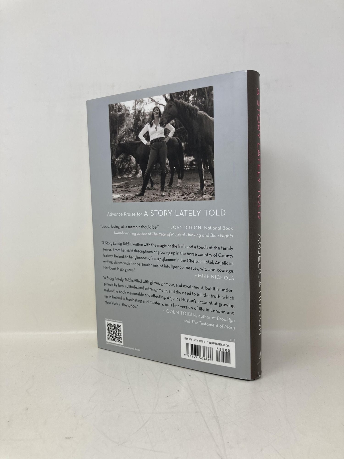 Story Lately Told Coming of Age in Ireland London and New York by Anjelica 1st
