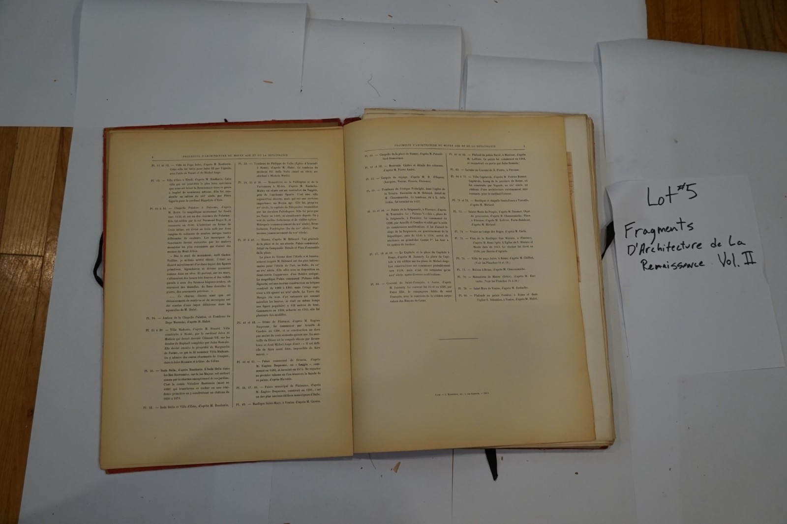 Fragments d’Architecture du Renaissance- Antique book with 100s of plates