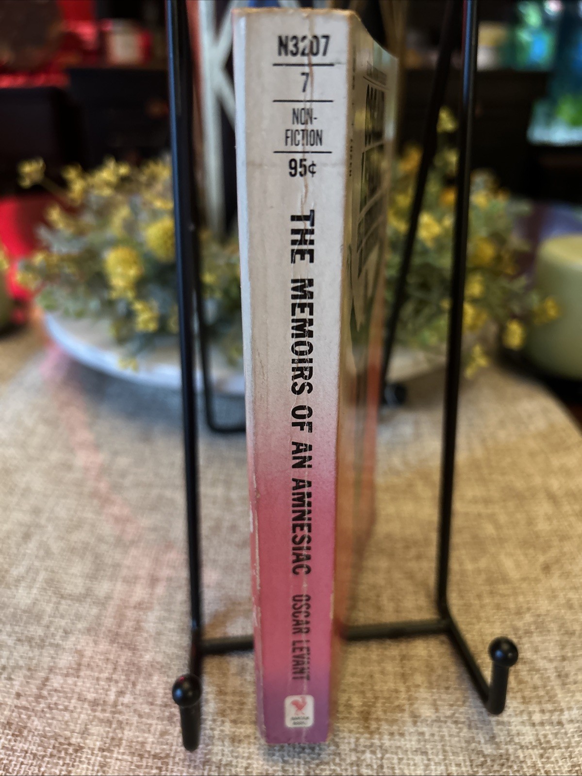 The Memoirs of an Amnesiac Paperback Autobiography Oscar Levant 1966 Bantam, VGC