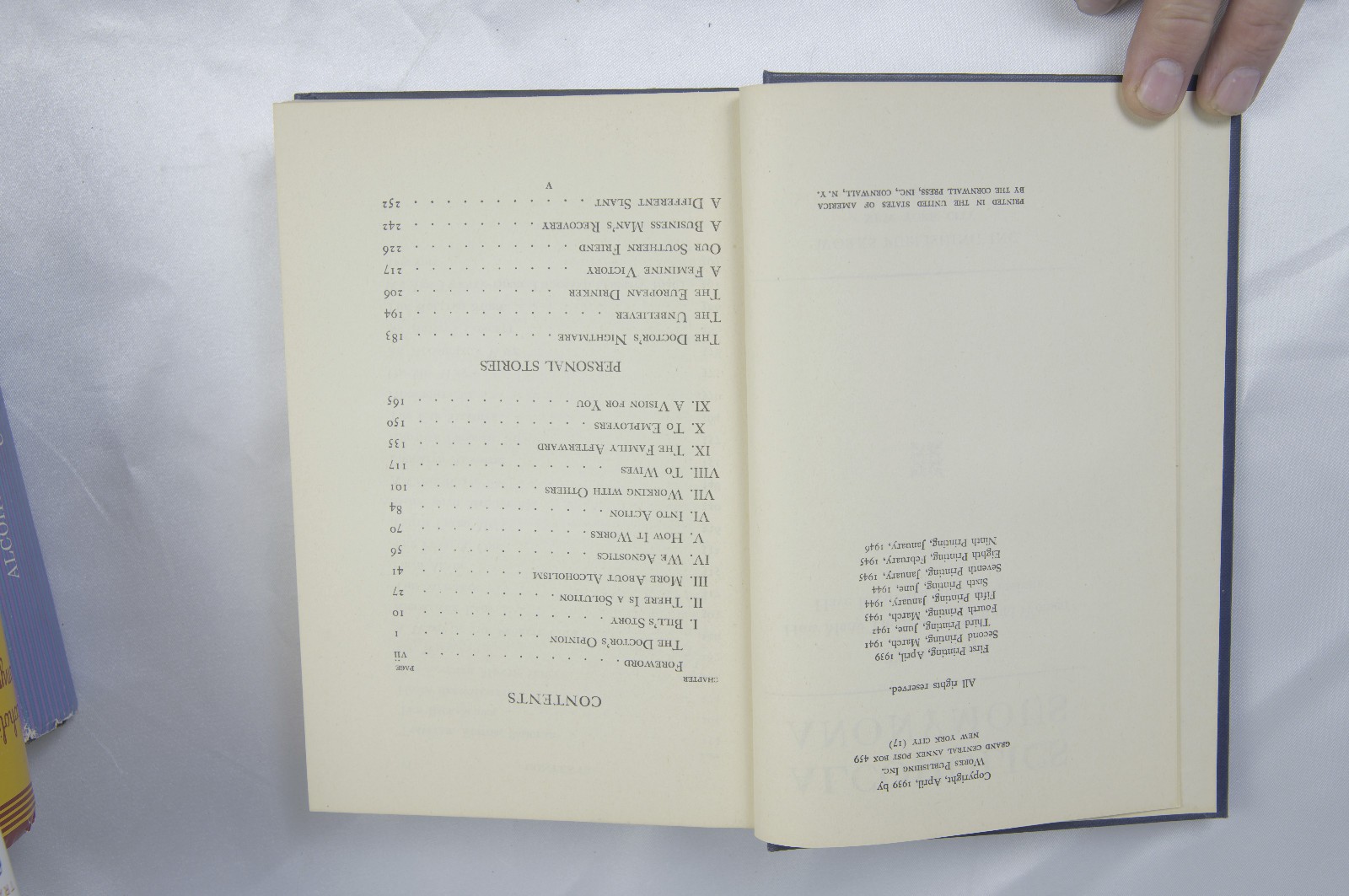 Alcoholics Anonymous First Edition 9th Printing near Mint