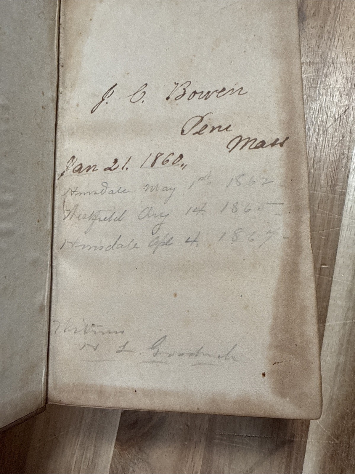 1858 PSALMS HYMNS SPIRITUAL SONGS isaac watts BOSTON leather ANTIQUE old