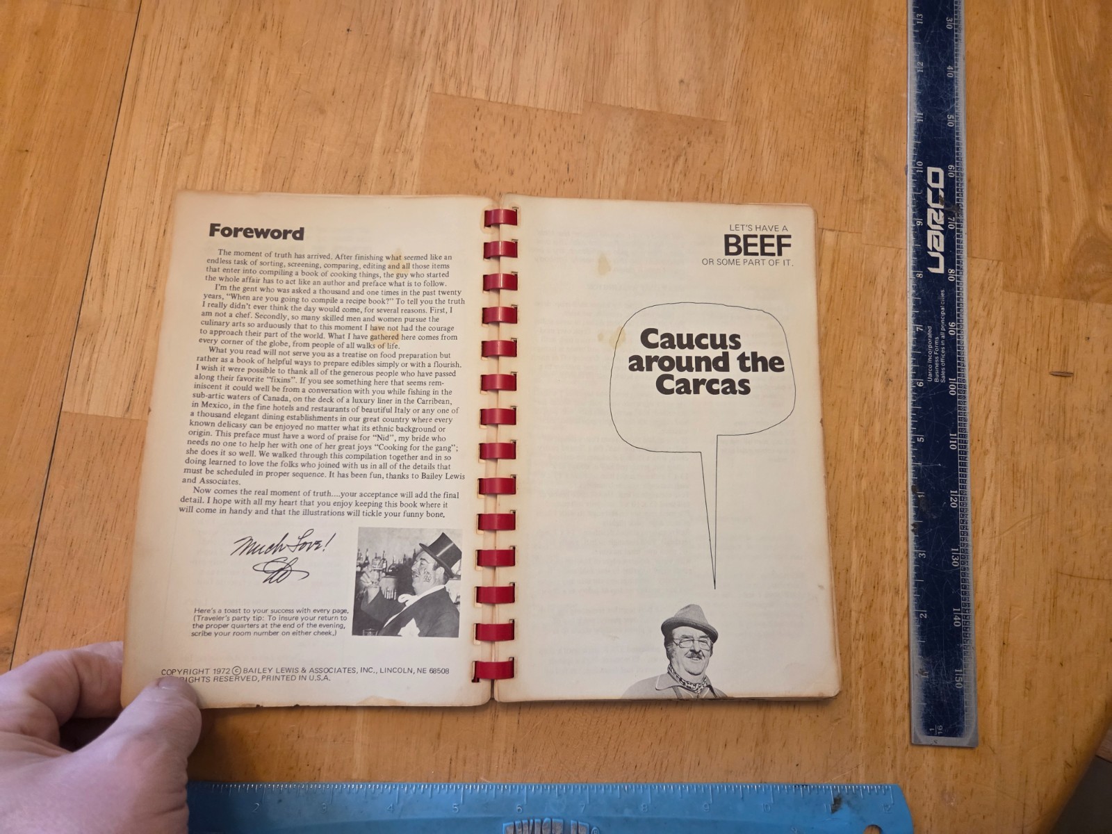 The Lyle DeMoss Cook Book – 1972 Bailey Lewis Spiral Paperback